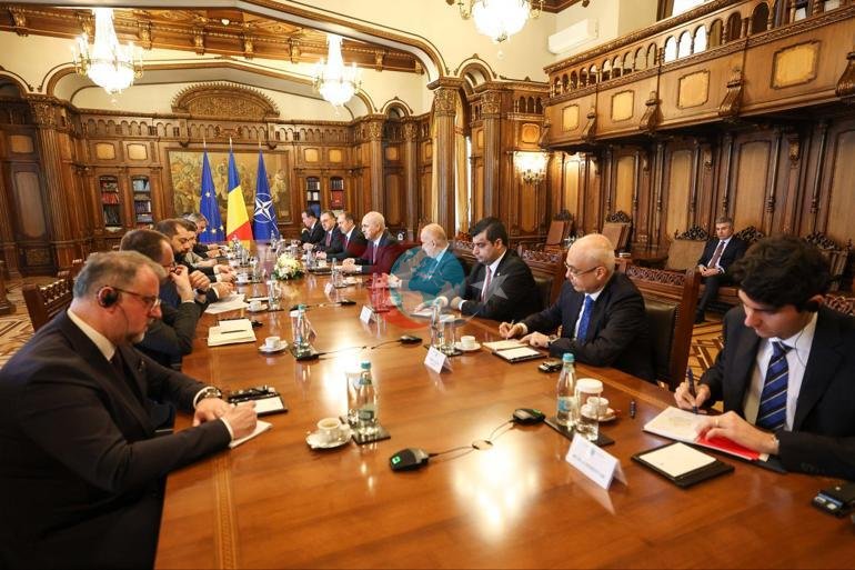 TBMM Başkanı Kurtulmuş, Romanya Cumhurbaşkanı Dan tarafından kabul edildi