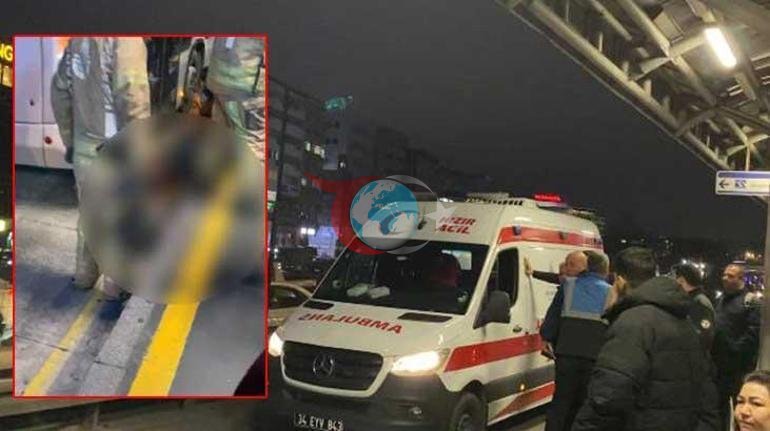 Bahçelievler’de dehşet dolu anlar Metrobüs bir kişinin üzerinden geçti