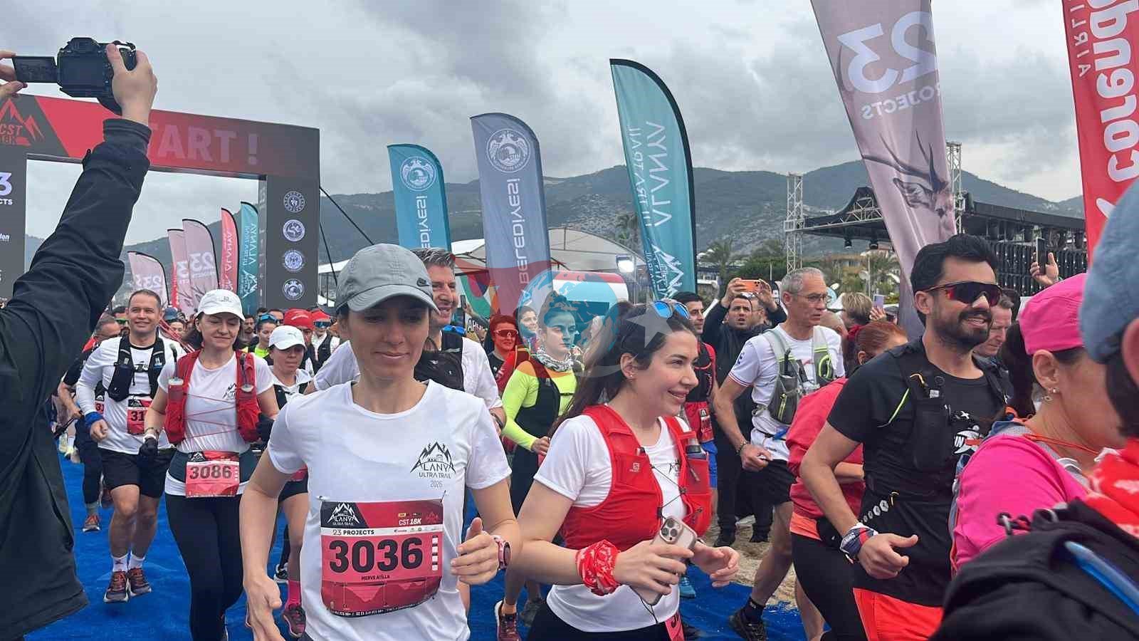23 ülkeden 820 sporcu Alanya Ultra Trail için start aldı