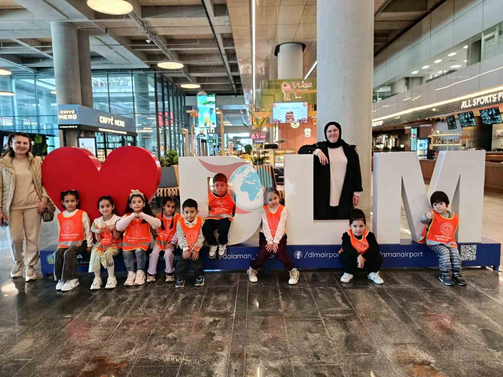 Köyceğiz Anaokulu öğrencileri Dalaman Havalimanı&rsquo;nı gezdi