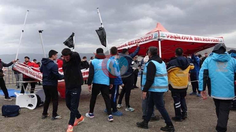 Salda Gölünde Duatlon heyecanı