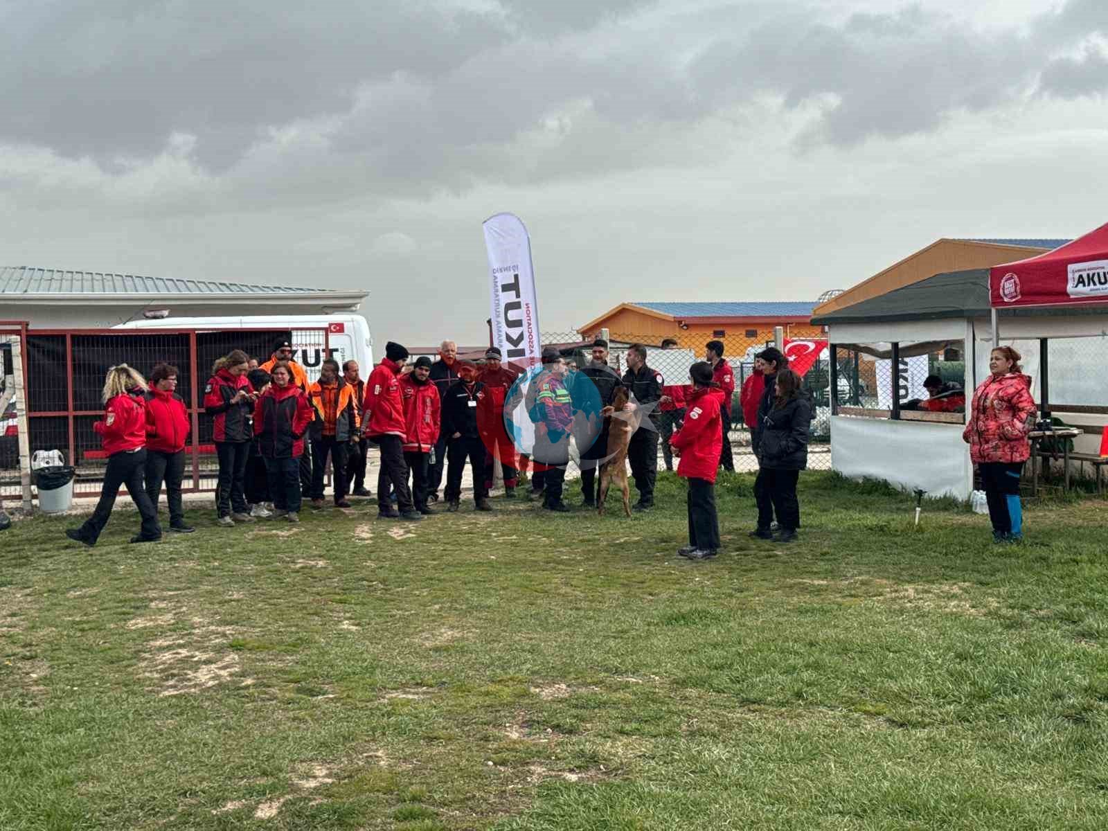 Uluslararası düzeyde alan ve enkaz arama köpekleri sınavı Afyonkarahisar’da başladı