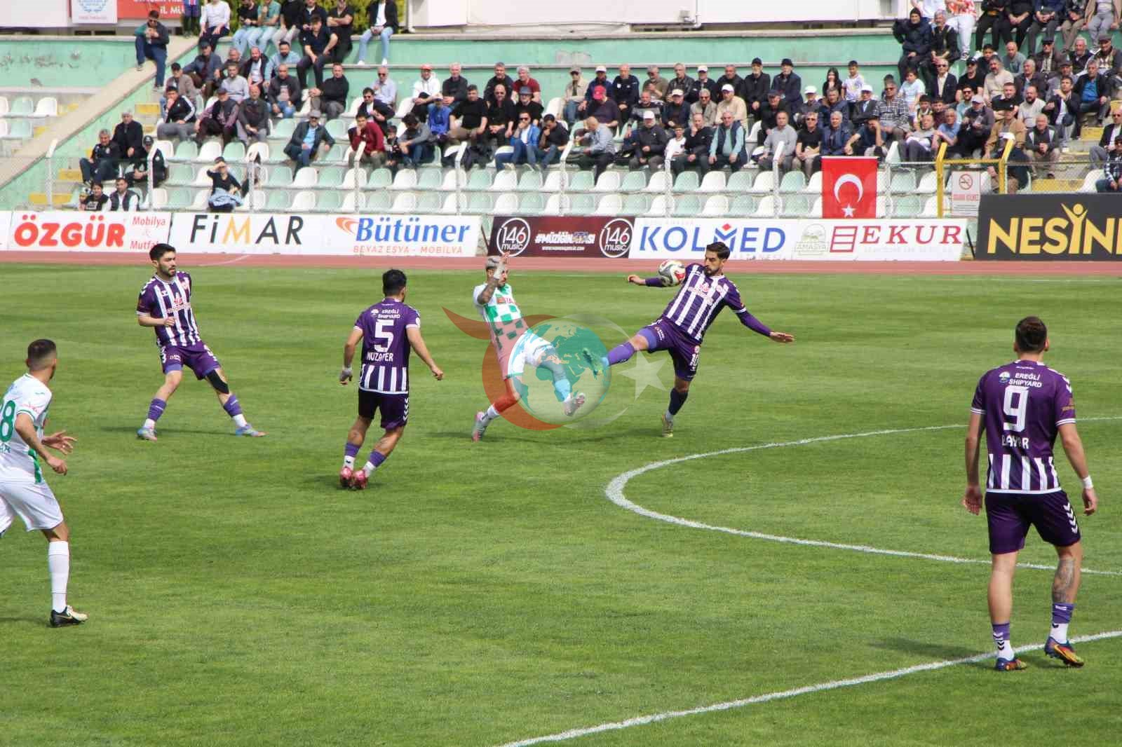 TFF 3. Lig: Amasyaspor FK: 1 - Karadeniz Ereğli Belediyespor: 2