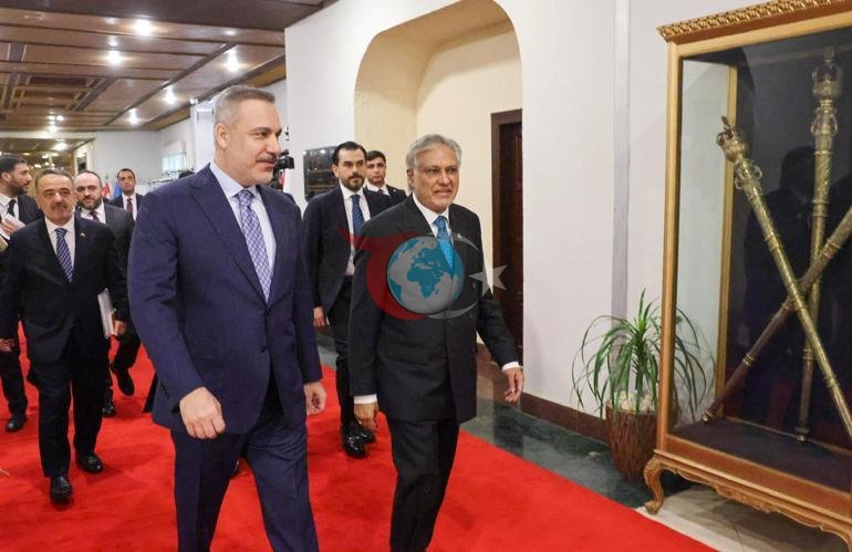 Dışişleri Bakanı Fidan, Pakistan Dışişleri Bakanı Dar ile bir araya geldi