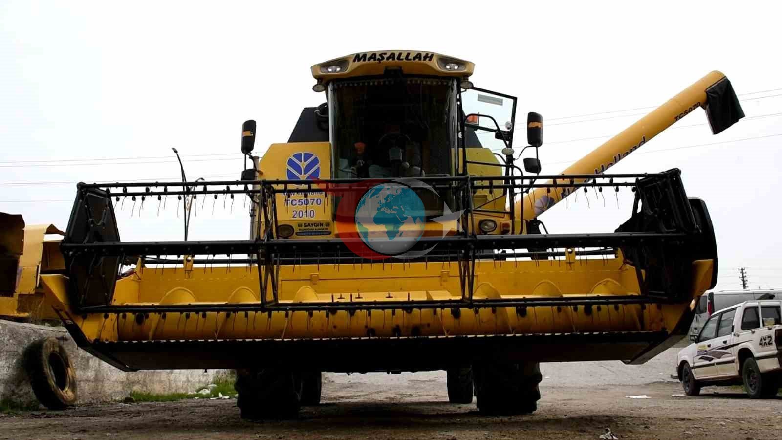 Bozkırın sarı devleri hasat için bakıma alındı