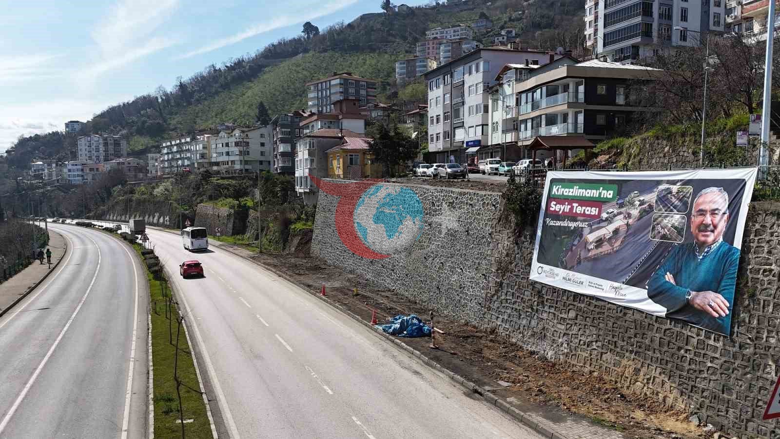 Ordu&rsquo;ya yeni bir seyir terası kazandırılıyor