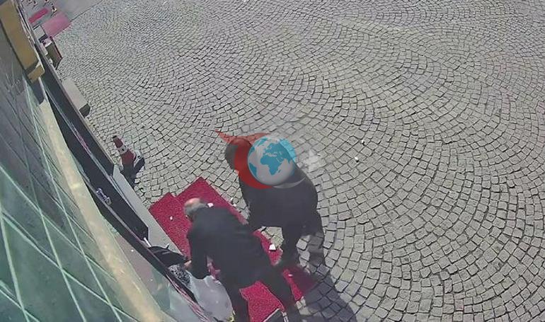 Erzurum’da bir eczacıdan kundaklama girişimi Eczanenin camını kırıp yağ döktü: O anlar kamerada