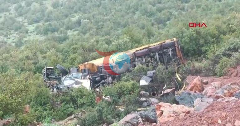 Gaziantep’te tankerler kafa kafaya çarpıştı: 1 ölü, 1 yaralı