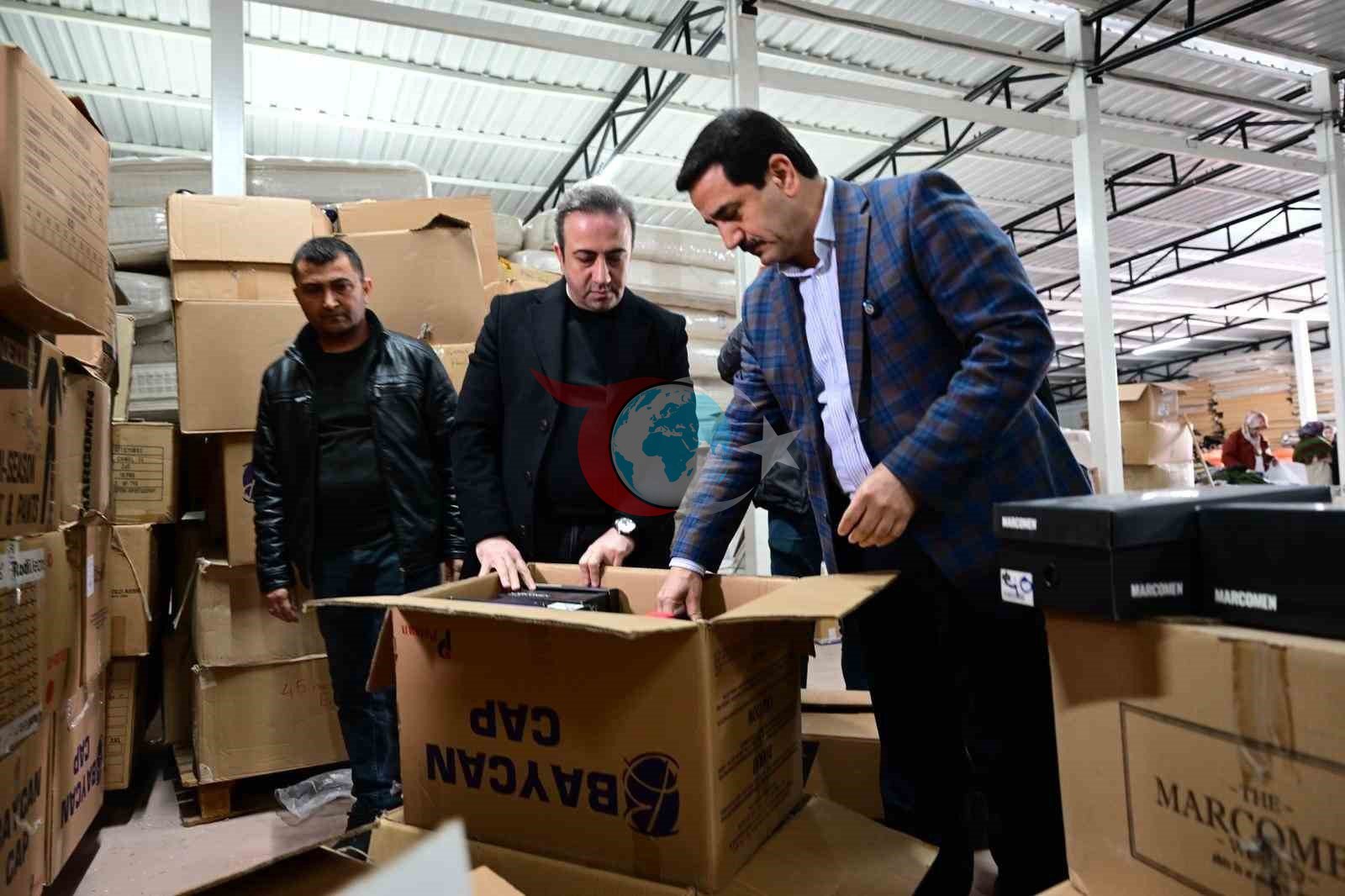 Başkan Taşkın Yardım Faaliyetlerini Yerinde İnceledi