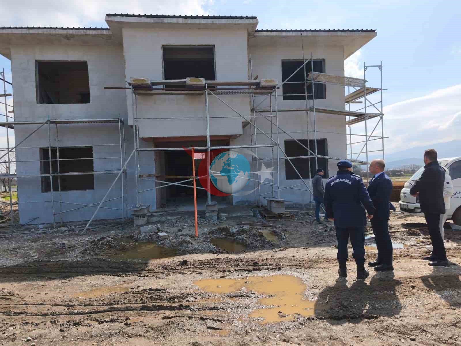 Çan Etili Köyü'nde Jandarma Karakol İnşaatına Yakından Bakış