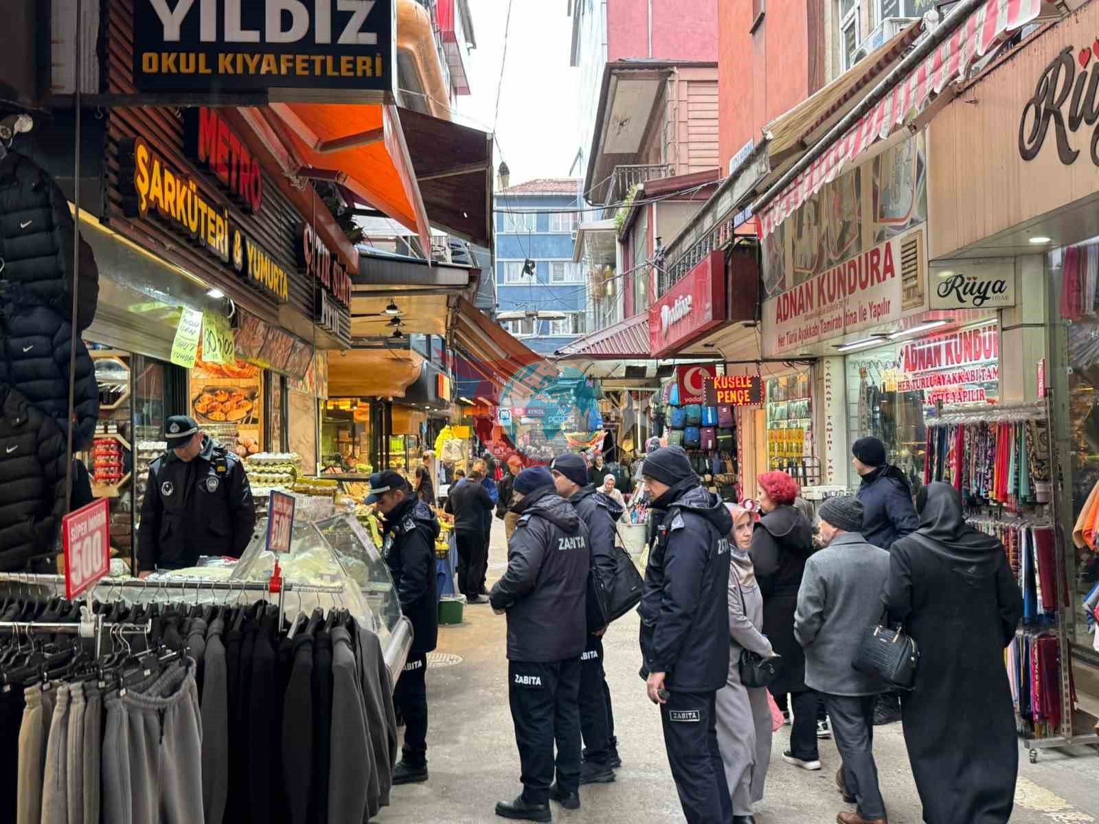 Zonguldak&rsquo;ta zabıtadan &rsquo;kaldırım işgali&rsquo; denetimi