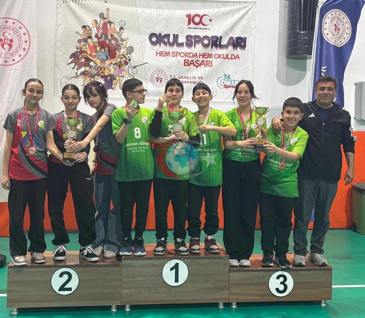 Köyceğiz Toparlar Ortaokulu Floor Curling’te Muğla'nın Zirvesinde