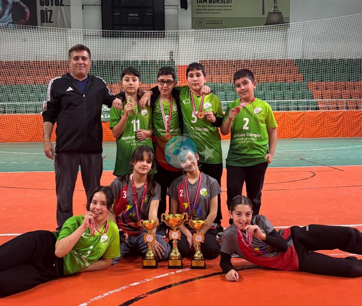 Köyceğiz Toparlar Ortaokulu Floor Curling&rsquo;te İl birincisi oldu