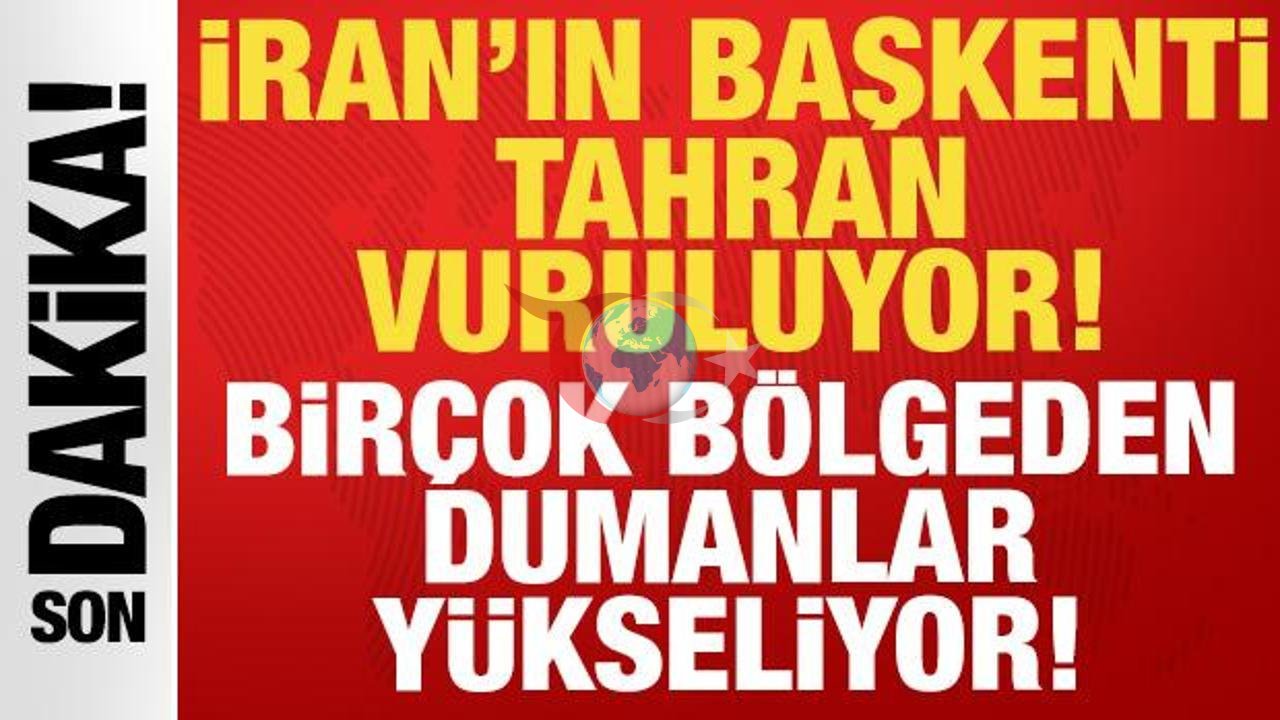 Son Dakika: Tahran'da Patlamalar! Gökyüzünü Duman Kapladı