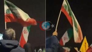 Saldırılar devam ederken Tahran sokaklarında tekbir sesleri yükseldi