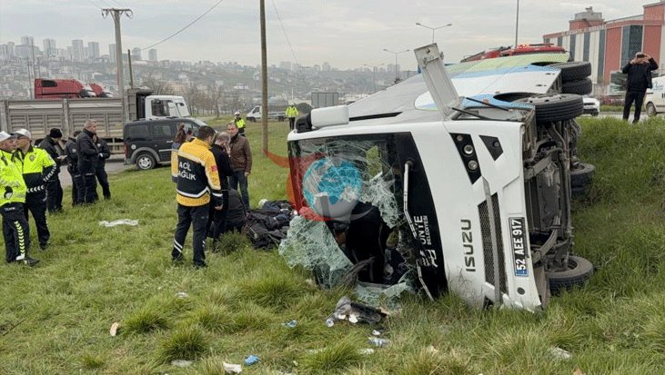 Samsun'da Otobüs Kazası: 11 Kişi Yaralandı, 9'u Öğrenci