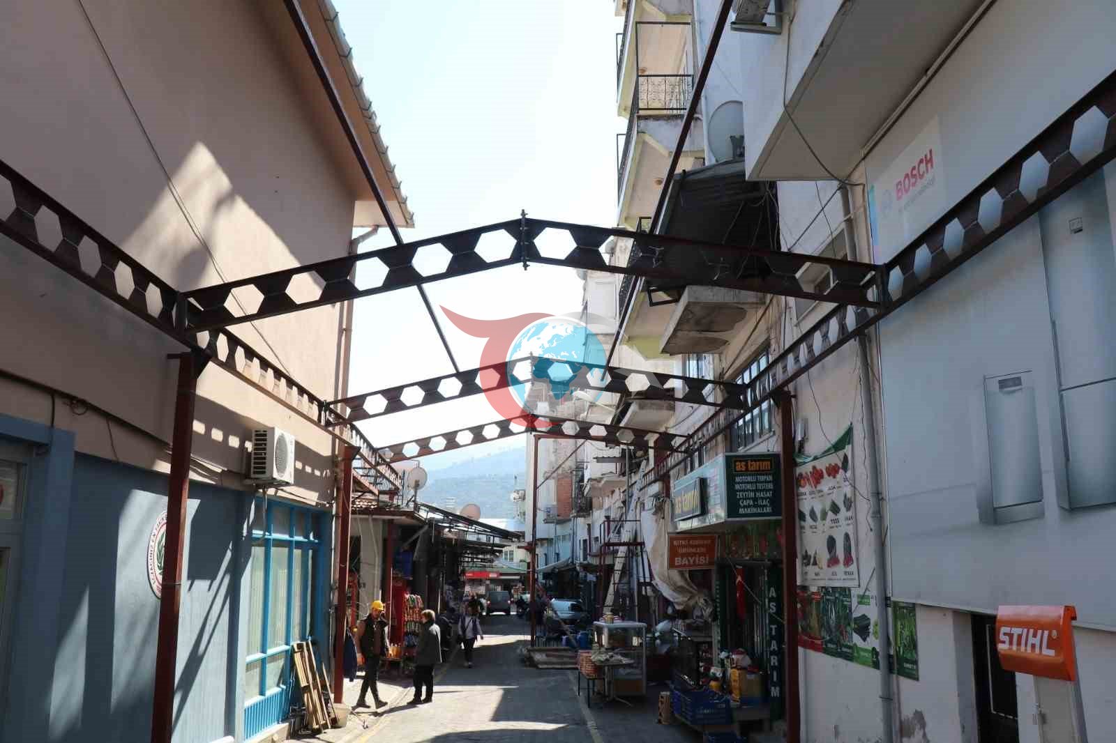 Bozdoğan’da Simit Pazarı Sokağı yenileniyor