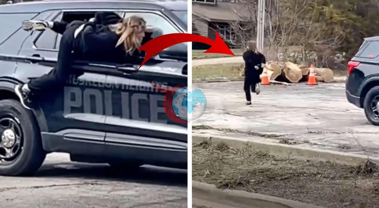 Polis Aracından Kaçan Kadın Her Yerde Aranıyor!