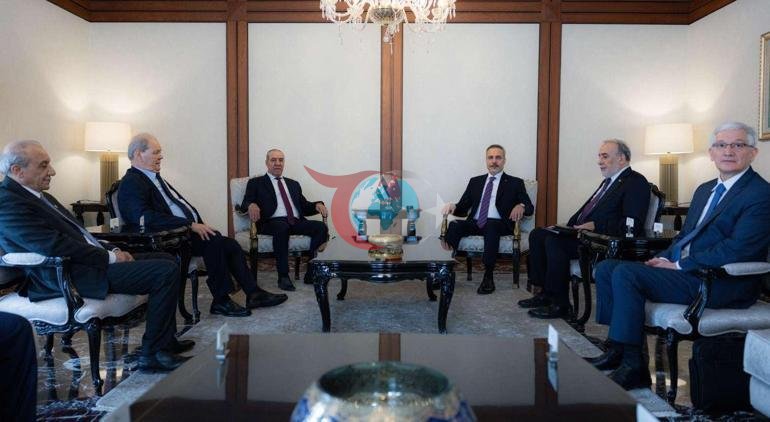 Dışişleri Bakanı Hakan Fidan, Filistin Devlet Başkanı Yardımcısı Şeyh ile bir araya geldi