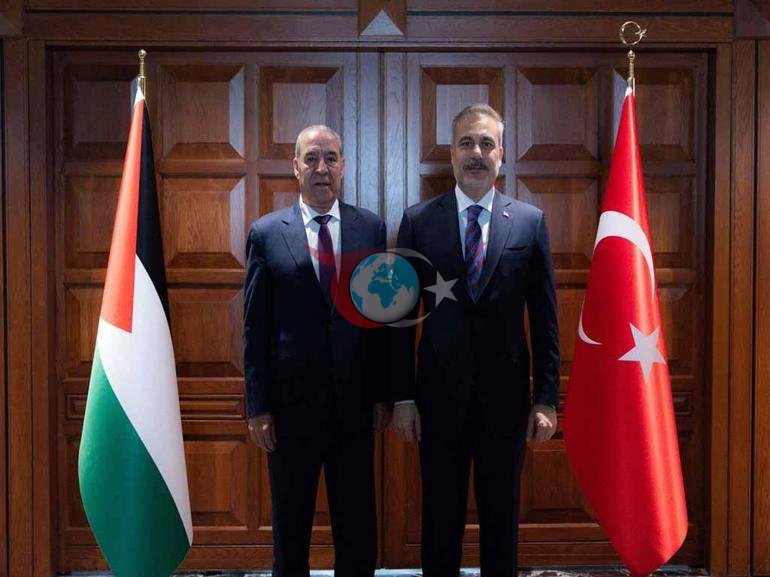Bakan Fidan, Filistin Devlet Başkan Yardımcısı Şeyh ile görüştü