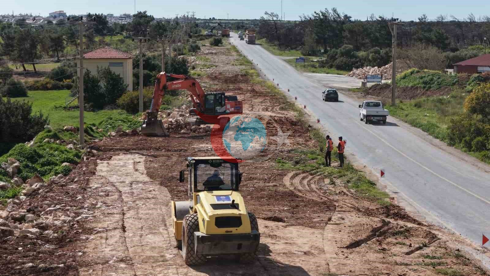 Aydın Büyükşehir, Akbük&rsquo;te yol yenileme çalışmalarını sürdürüyor