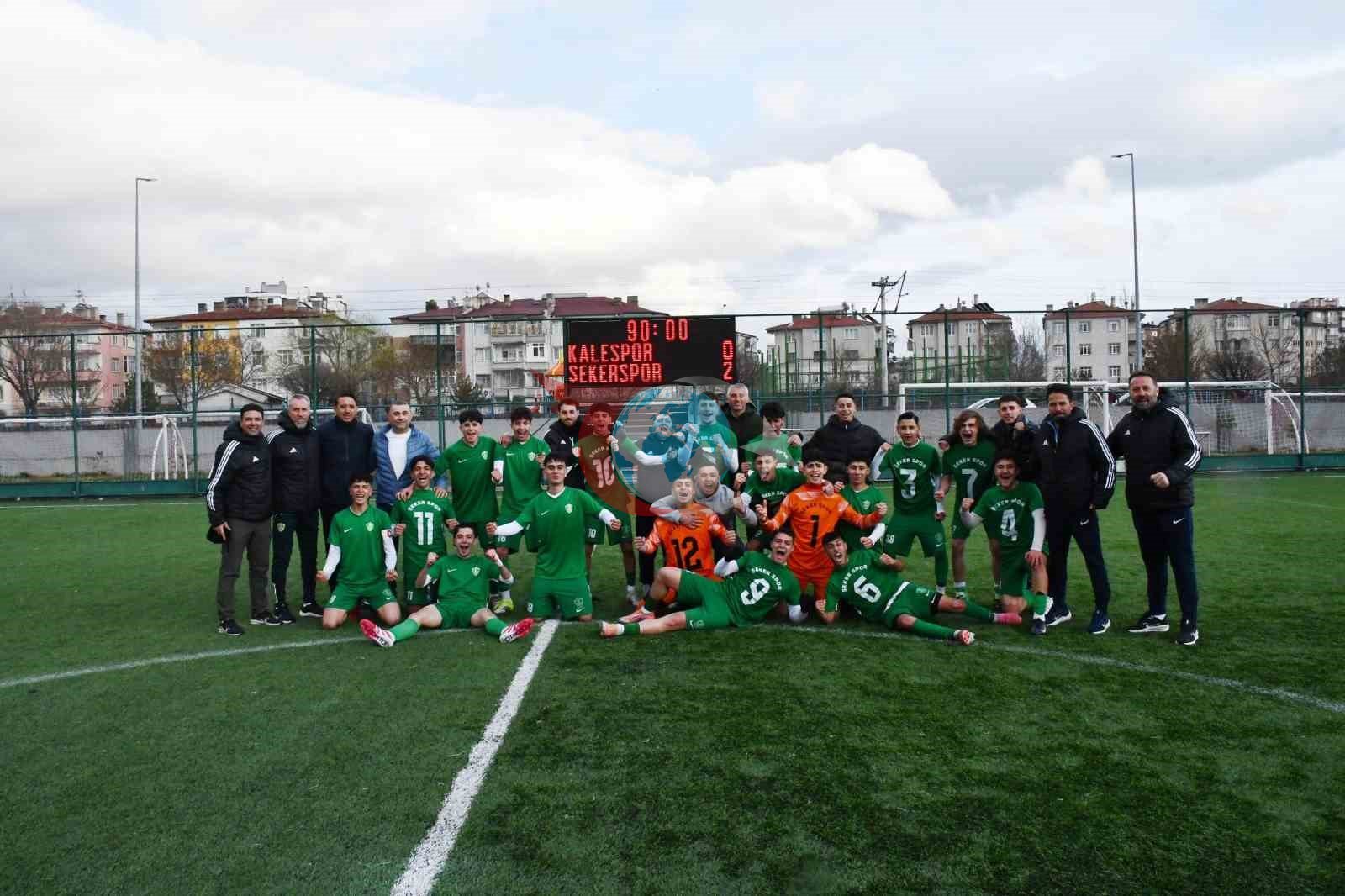 Kayseri U18 Ligi Play-Off: Şekerspor, Kalespor'u 2-0 Yendi