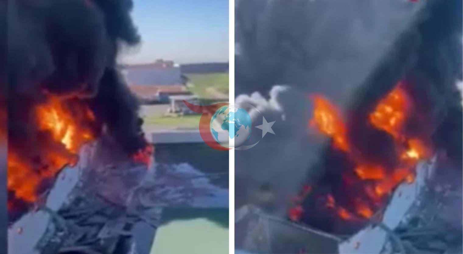 Erbil'de Yağ Deposuna Drone Saldırısı! Alevler Yükseliyor