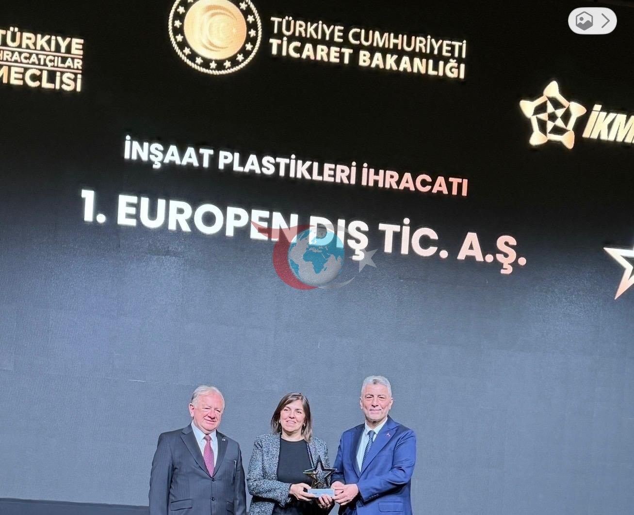 Europen, İnşaat Plastikleri Dalında Beşinci Kez İhracat Şampiyonu Oldu