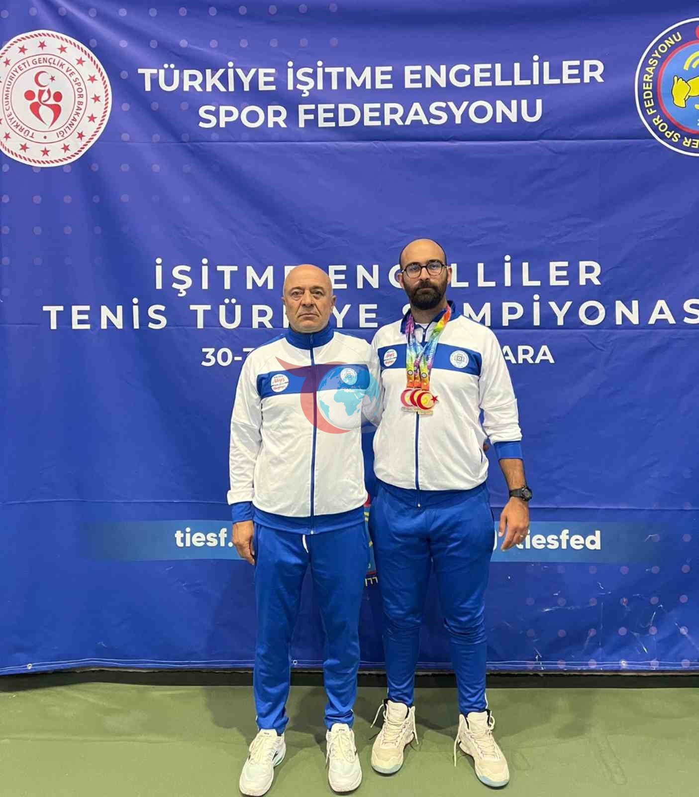 İşitme Engelliler Tenis Turnuvası’nda Muğla’ya 3 madalya