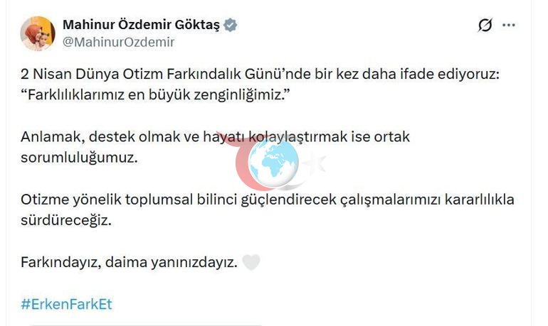 Bakan Göktaş: Otizmli bireylere yönelik hizmete bu yıl 16 il daha ekliyoruz