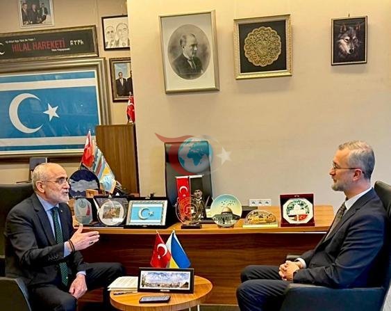 Cumhurbaşkanı Başdanışmanı Topçu, Ukrayna Büyükelçisi Celal ile görüştü