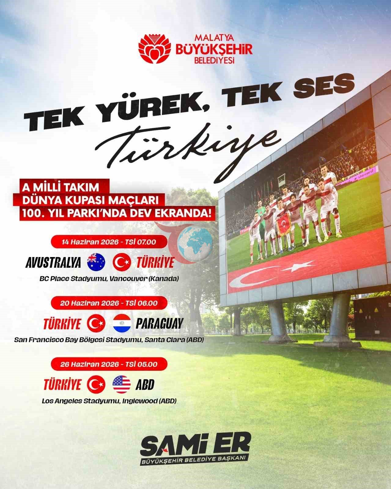 Malatya'nın Açık Hava Futbol Coşkusu: Dünya Kupası Heyecanı