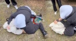 Görüntüler Bolu'dan! Liseli kızların kavgası kamerada
