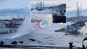 Son dakika... Marina alev alev yandı Bodrumda 7 lüks yat battı
