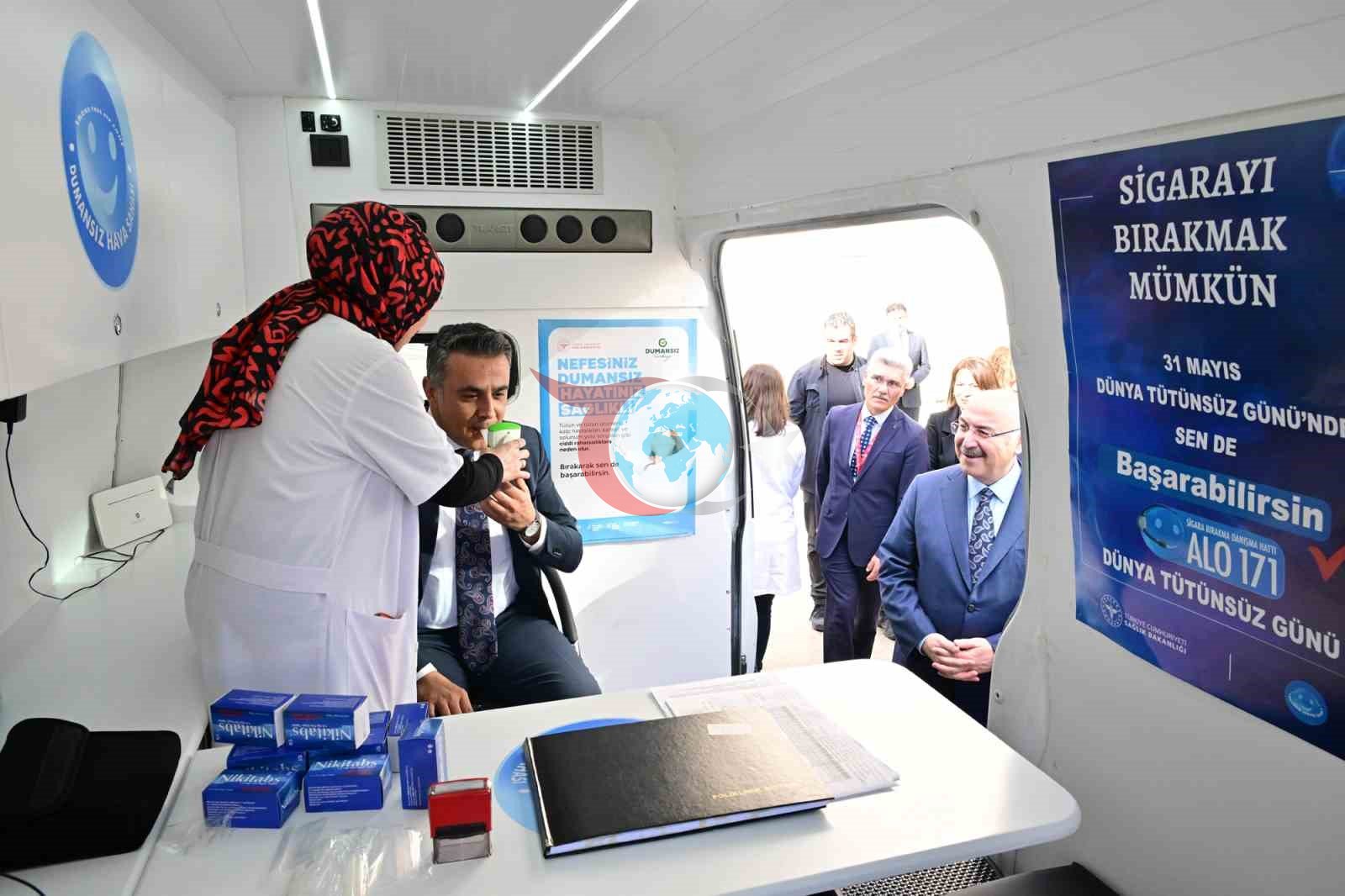 Denizli mobil araç sigarayla mücadeleye başladı