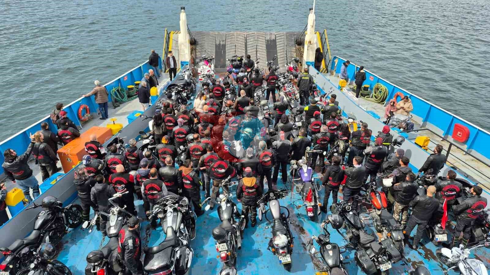 Bilecikli motosikletçiler Çanakkale&rsquo;de buluştu