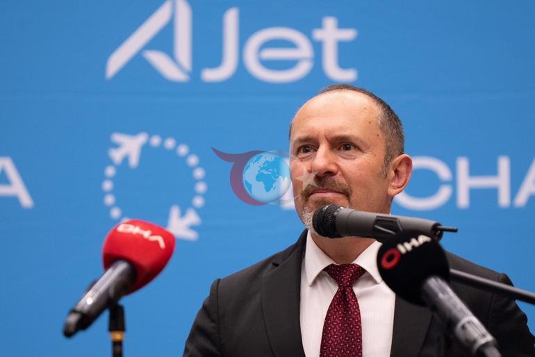 AJet Genel Müdürü Sarp: Başkentimizi dünya başkentlerine bağlama gururunu yaşıyoruz