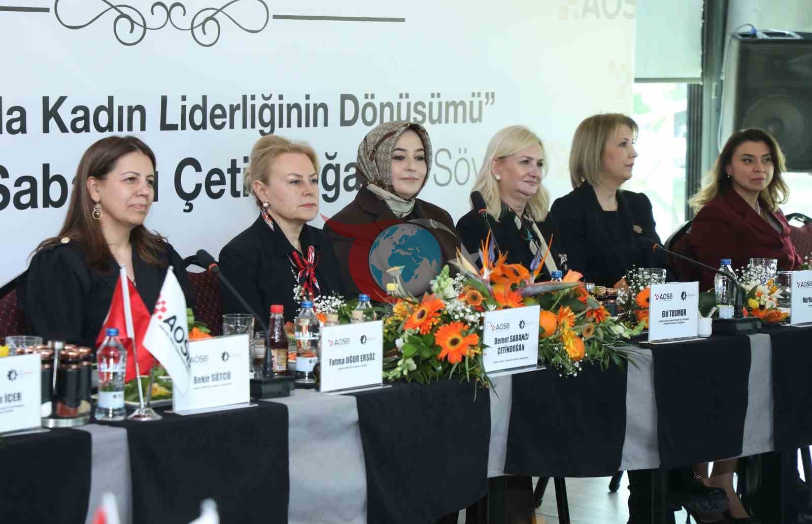 AOSB&rsquo;de iş dünyasinda kadin liderliğinin dönüşümü konuşuldu