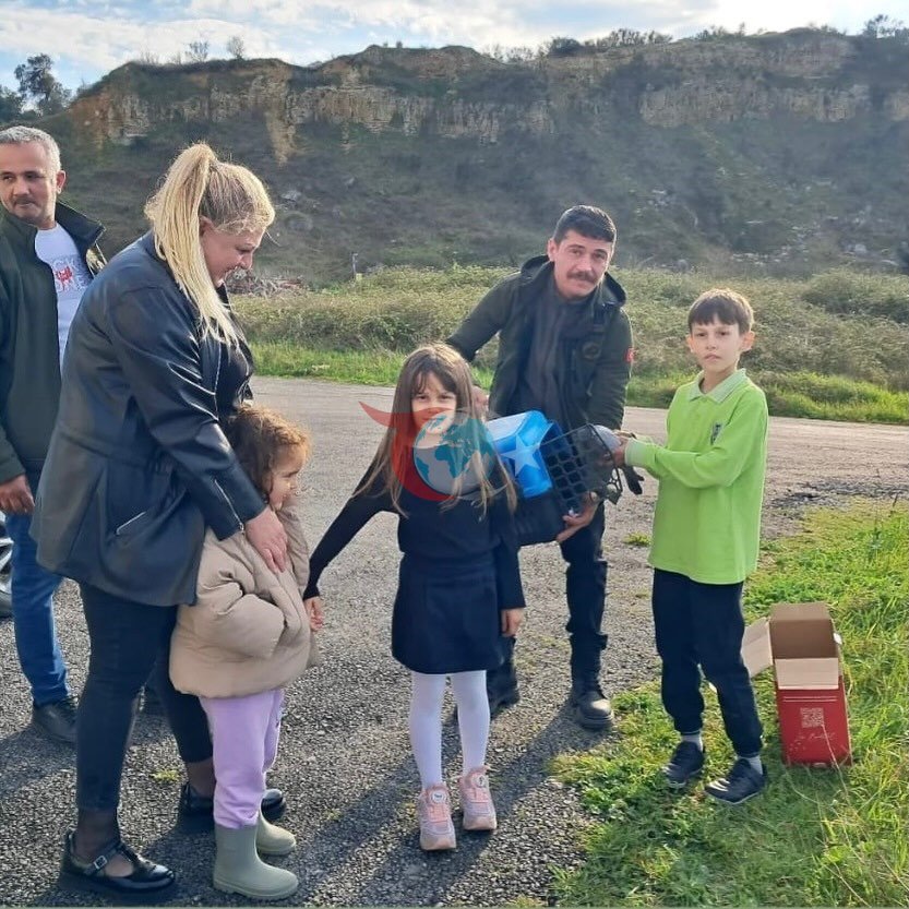 Sinop’ta Küçük Öğrenciden Yaralı Güvercine Yardım Eli