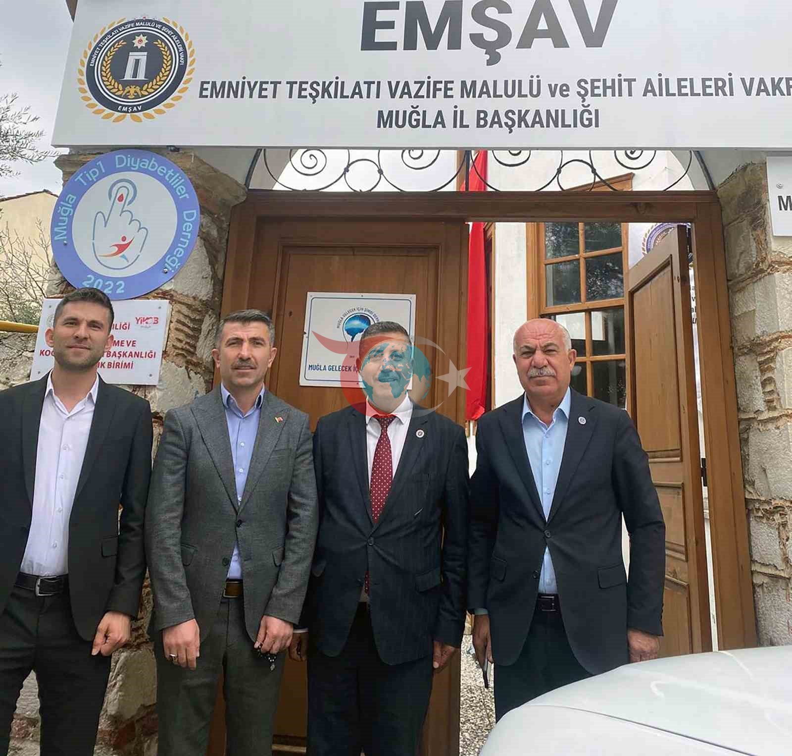 Emniyet Teşkilatı Sendikası Başkanı Okumuş'tan EMŞAV Muğla'ya Önemli Ziyaret