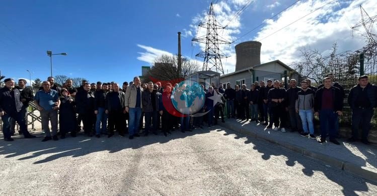 (Düzeltme) Kütahya Tunçbilek’te elektrik üretim işçileri eylemde