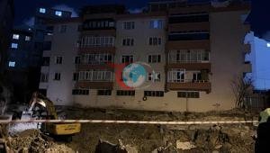 İnşaat kazısı faciaya sebep oluyordu Bahçelievlerde 5 katlı bina boşaltıldı