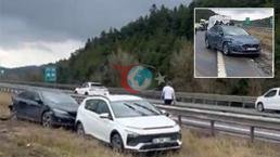 Bolu'da zincirleme kaza! 10 araç karıştı