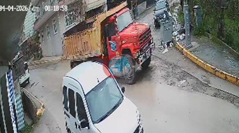 Kocaelide kan donduran kaza Kamyon, kaldırımdaki yayayı öldürdü