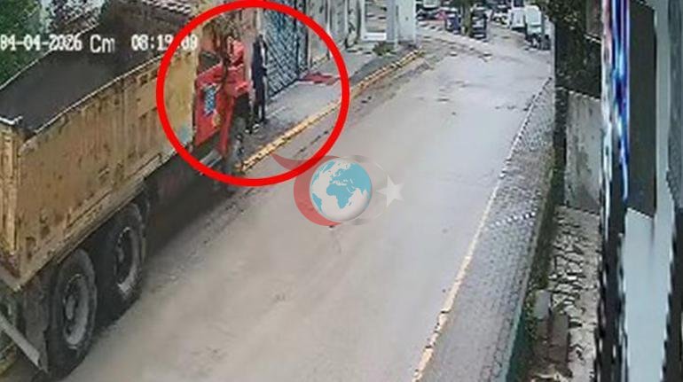 Kocaelide kan donduran kaza Kamyon, kaldırımdaki yayayı öldürdü