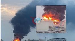 Ülkenin en büyük petrol rafinerisi vuruldu! İran füzeleri sonrası Bahreyn'de büyük patlamalar