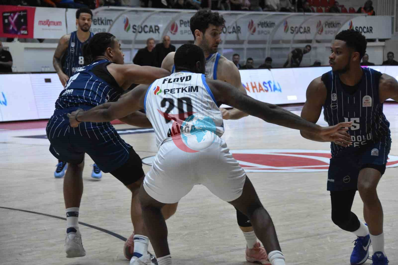 Basketbol Süper Ligi: Aliağa Petkimspor:60 - A. Efes: 85