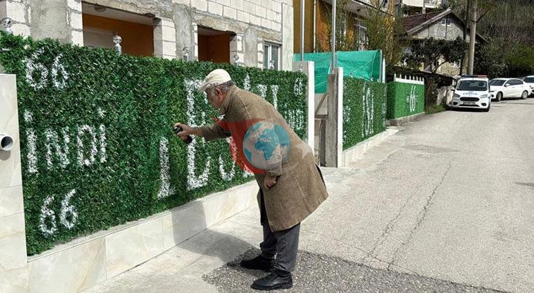 Karabük’te ilginç olay Kendini Mesih ilan edip her yere yazı yazdı