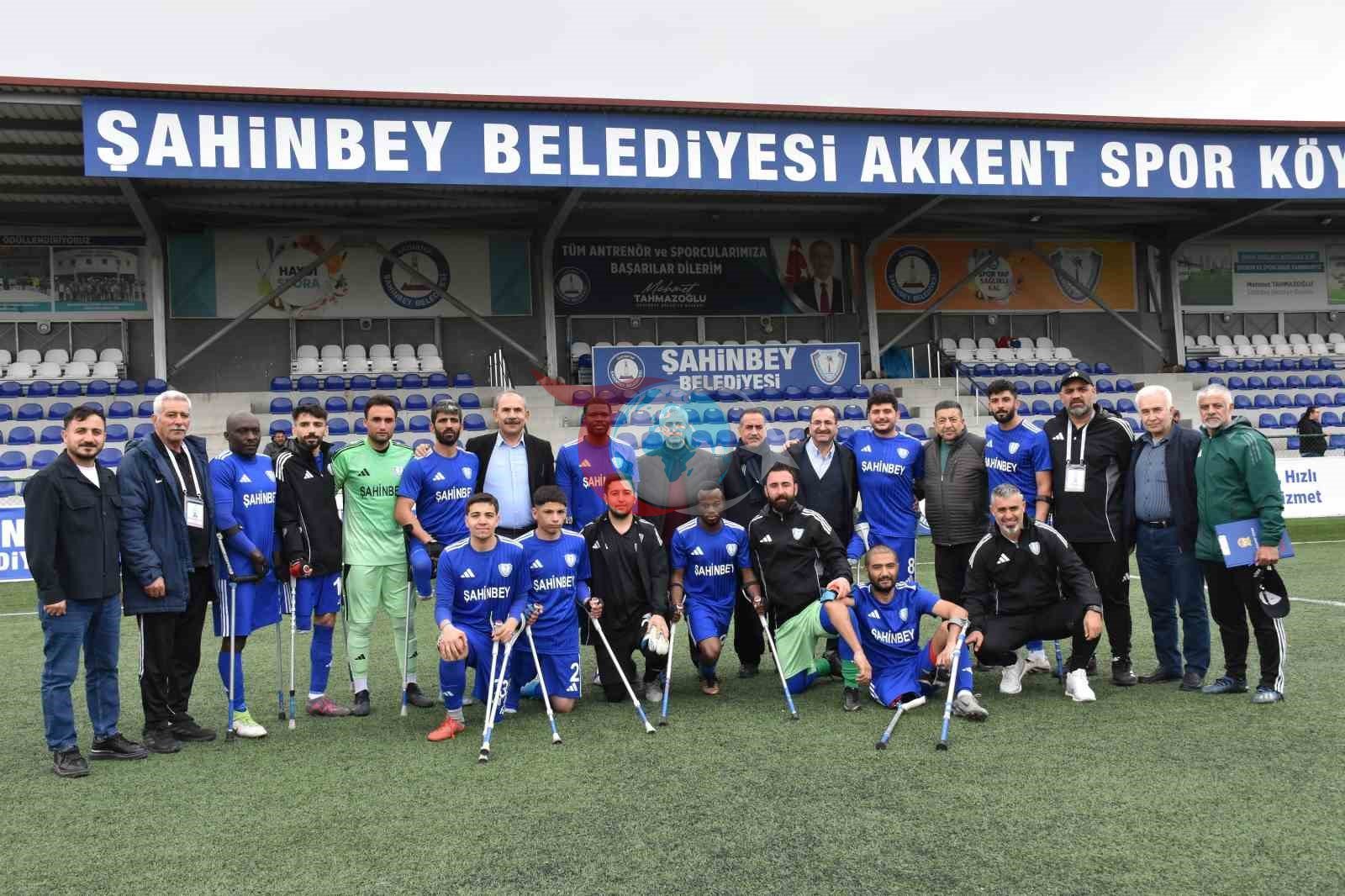 Şahinbey Ampute Futbol Takımı Namağlup Şampiyonluğa İlerliyor