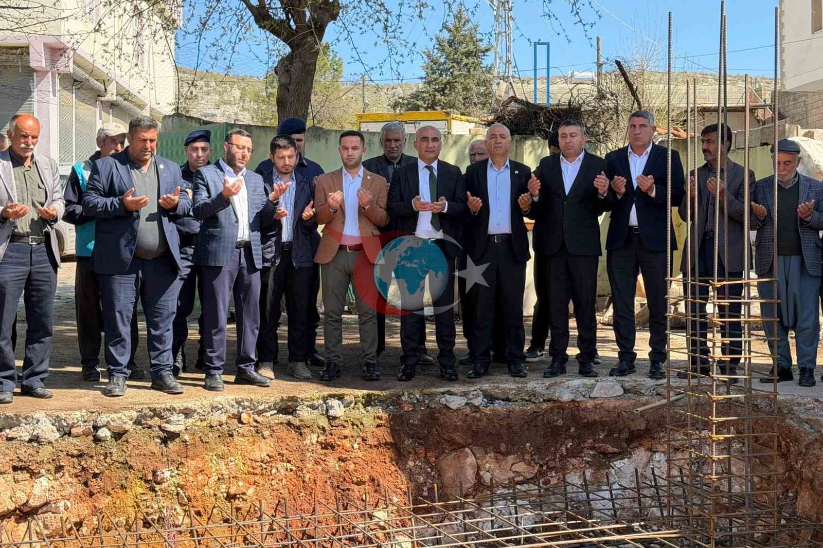 Araban’da depremde yıkılan Fıstıklıdağ Mahallesi Camisinin temeli atıldı